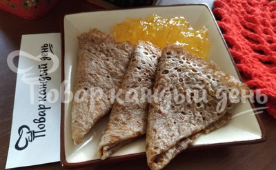 Блинчики с льняной мукой без яиц